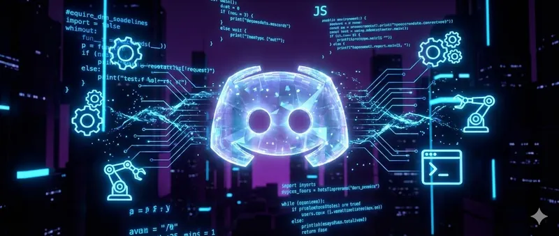 Illustration of a Discord bot